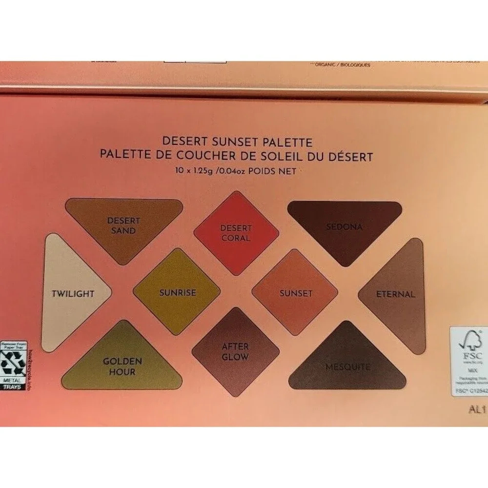 ATHR BEAUTY Desert Sunset Palette 10 Pan Color Eyeshadow Pressed Powder Shades